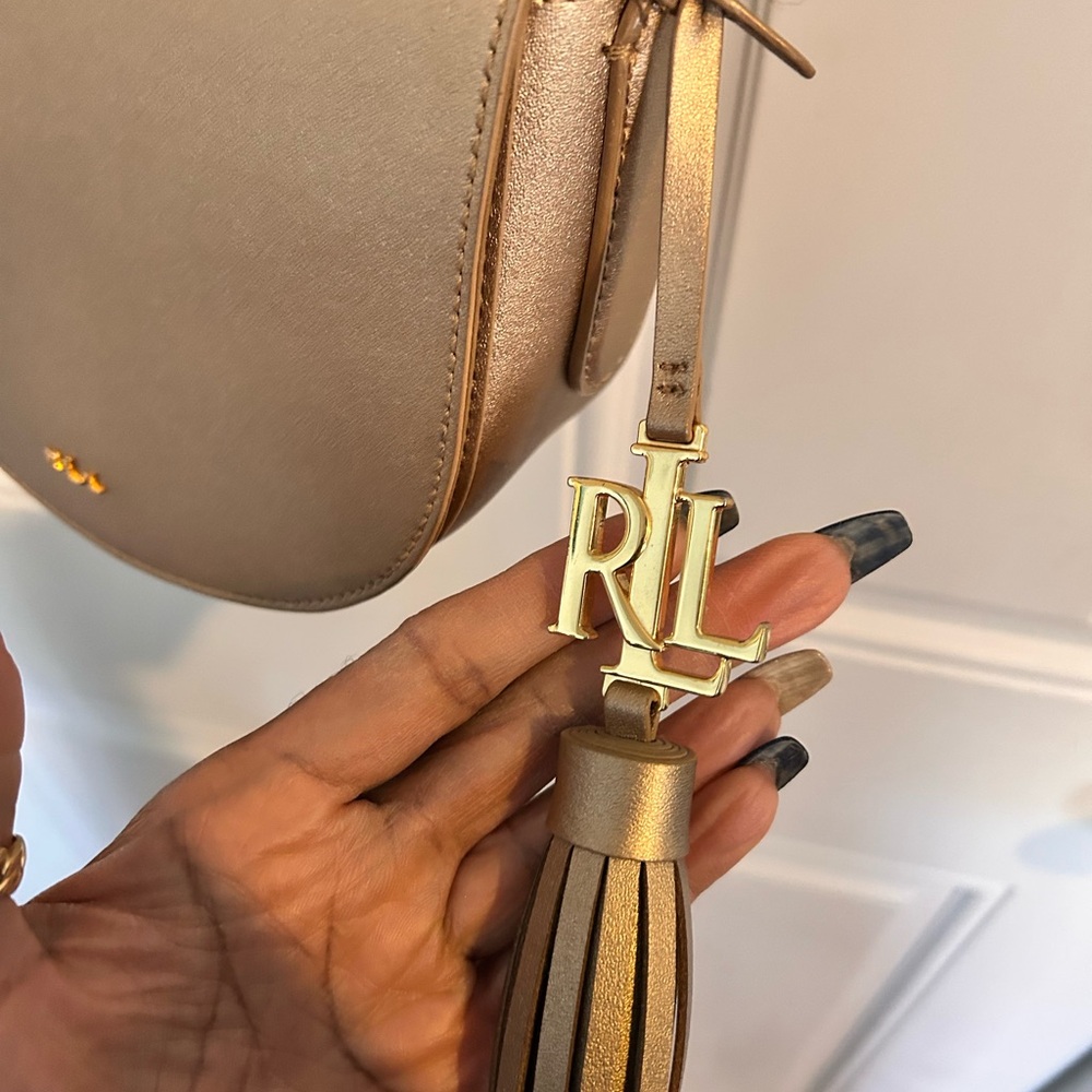 Ralph Lauren Gold Crossbody Bag - Picture 3 of 9
